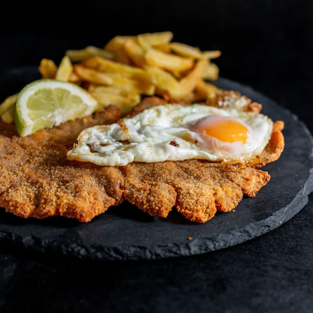 Ternera empanada a caballo